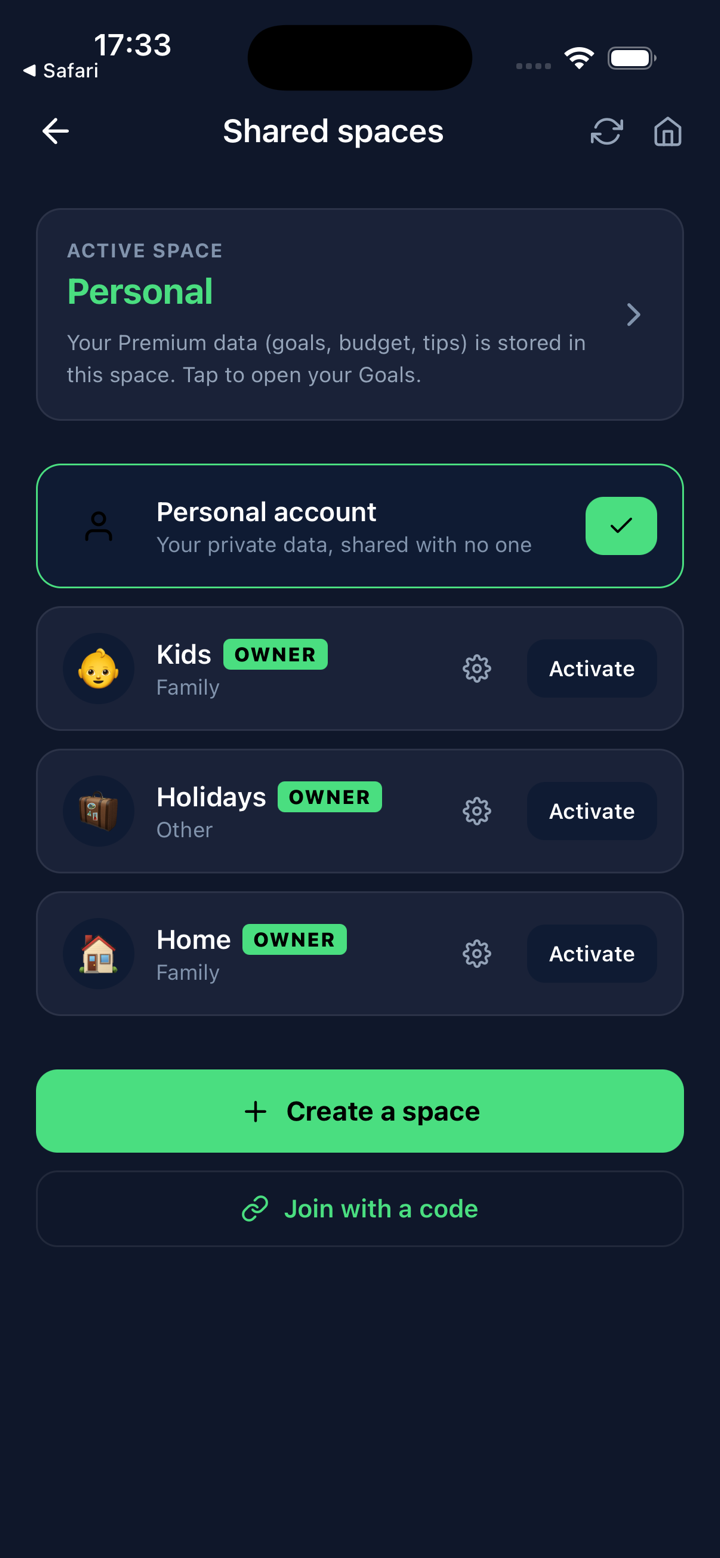Shared spaces